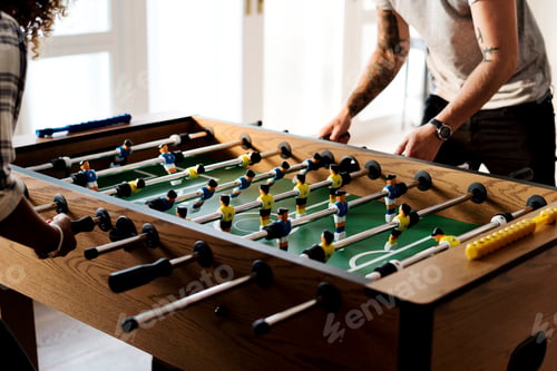 Preview: People playing table football