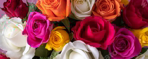 Preview: Bunch of colorful roses
