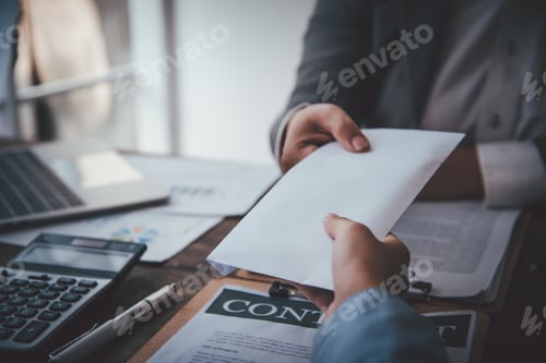 Preview: businessman was negotiating an agreement in which the dollar was accepted