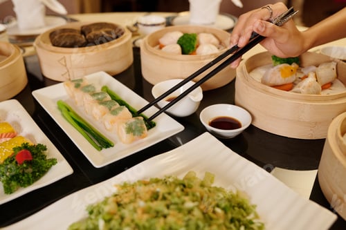 Preview: Woman Sitting In Chinese Restaurant
