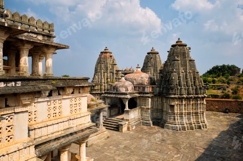 Preview: Ganesh Temple inside Kumbhalgarh Fort. Rajasthan, India