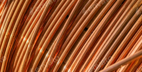 Preview: copper wires with visible details. background or texture