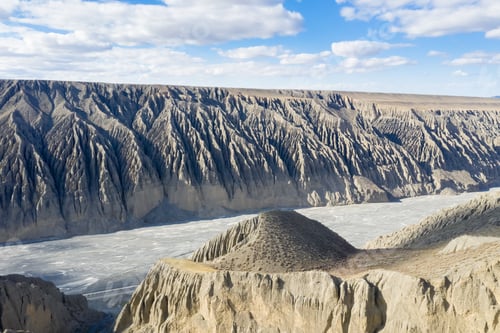 Preview: xinjiang kuitun river grand canyon landscape