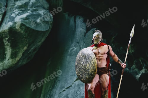 Preview: Spartan warrior in the woods