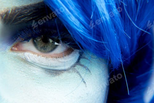 Preview: Makeup. Image Of A Witch In A Bride Dress
