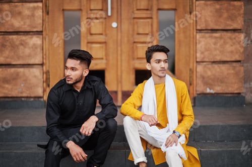 Preview: In indian traditional clothes