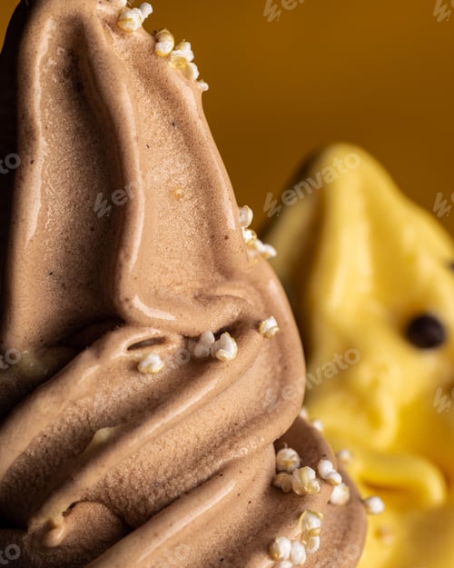 Preview: macro shots of vegan icecream