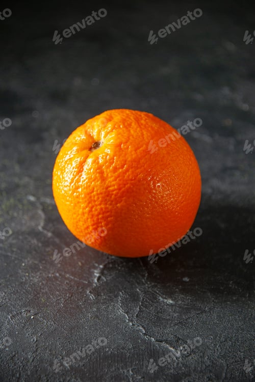 Preview: front view fresh juicy orange on dark background citrus tangerine fruit juice colors photo