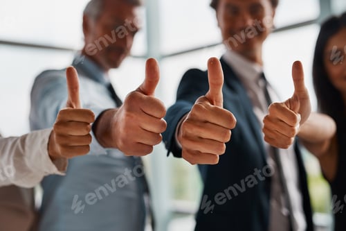 Preview: Thumbs up to working together to create a successful business