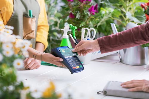 Preview: Customer paying with a credit card