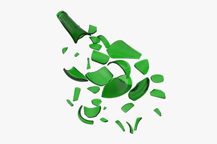 Preview: Shattered Green Bottle Fragments