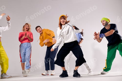 Preview: Group of modern hip hop dancers