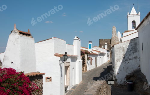 Preview: street with white houses monsaraz