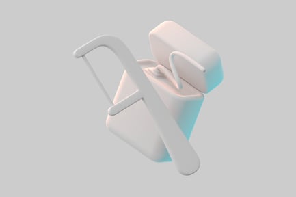 Preview: Dental floss pick and container