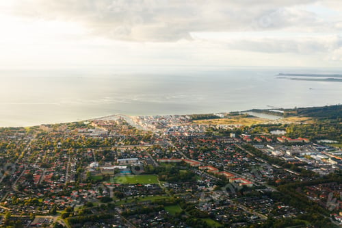 Preview: Aerial view of Malmo city Sweden