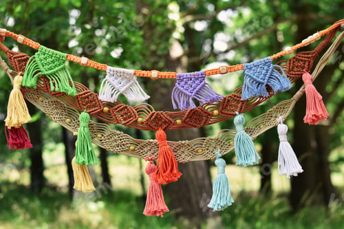 Preview: Handmade macrame