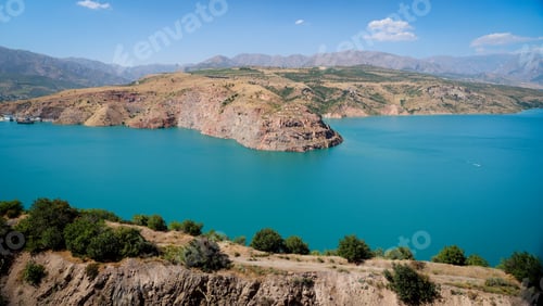 Preview: Lake Surrounded By Mountains, Uzbekistan