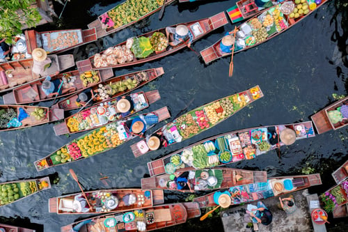 Preview: Ayutthaya Bangkok Thailand traditional holiday floating market