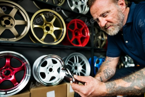 Preview: Garage Motor Maintenance Mechanic Fixing Spare Concept