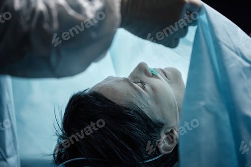 Preview: Close Up of Woman on Operating Table