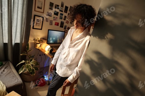Preview: Drunk teenage guy standing by corner