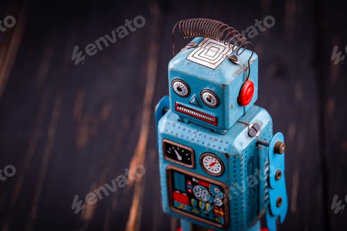 Preview: Vintage tin toy robot