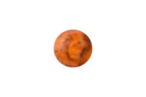 Preview: Orange Marble Circle on White Background
