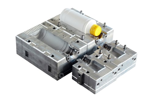 Preview: Plastic bottle manufacturing metal mold.