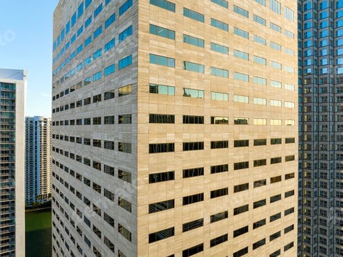 Preview: Miami downtown office district in Florida, USA at sunset.