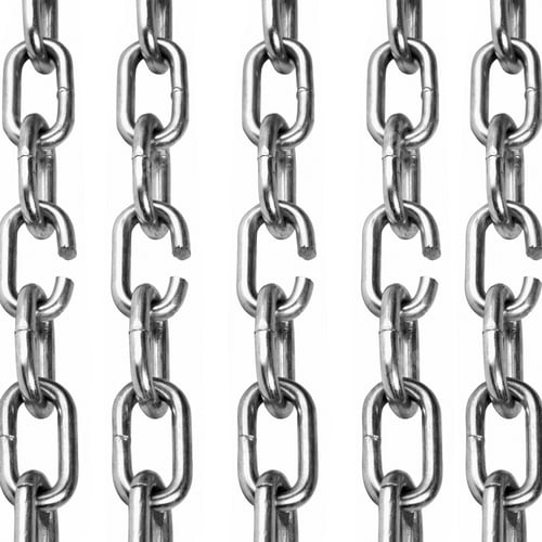 Preview: collection of metal chain parts