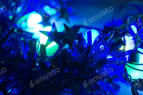 Preview: Blue lights background