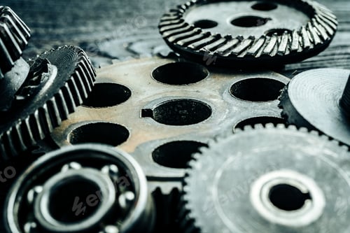 Preview: Gears from an old industrial machine