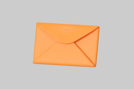 Preview: Orange envelope - simple communication