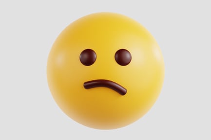Preview: 3D Confused Face Emoji