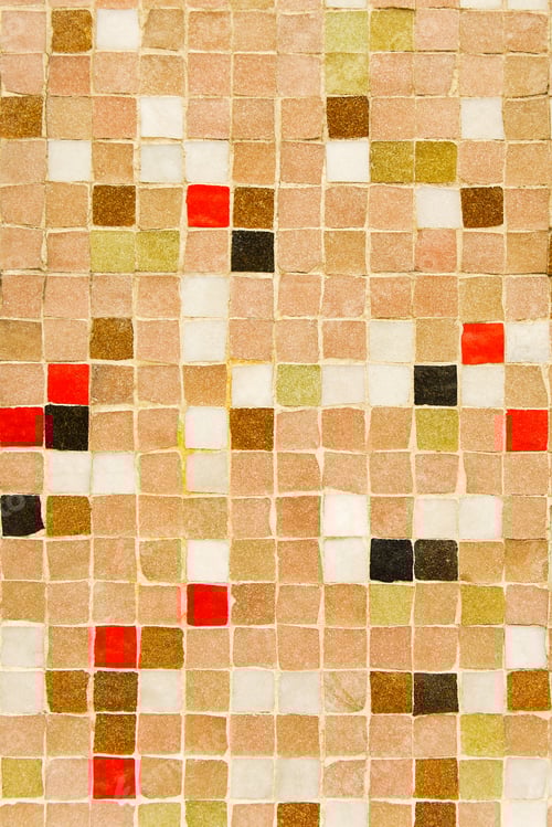 Preview: Old Ceramic glass colorful tiles mosaic pattern background.