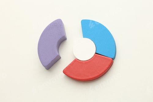 Preview: A segmented pie chart graphic for business, stats, or infographic-style visual communication.