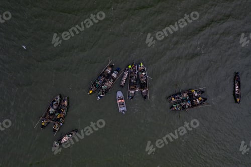 Preview: Fishing boats, floating the calm waters