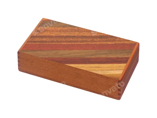 Preview: wooden box isolated on white