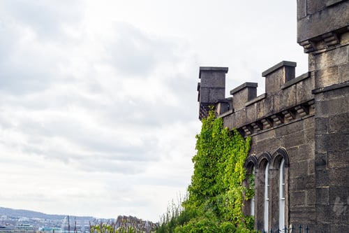 Preview: Part of the wall of the Castle in Edinburgh, Scotland
