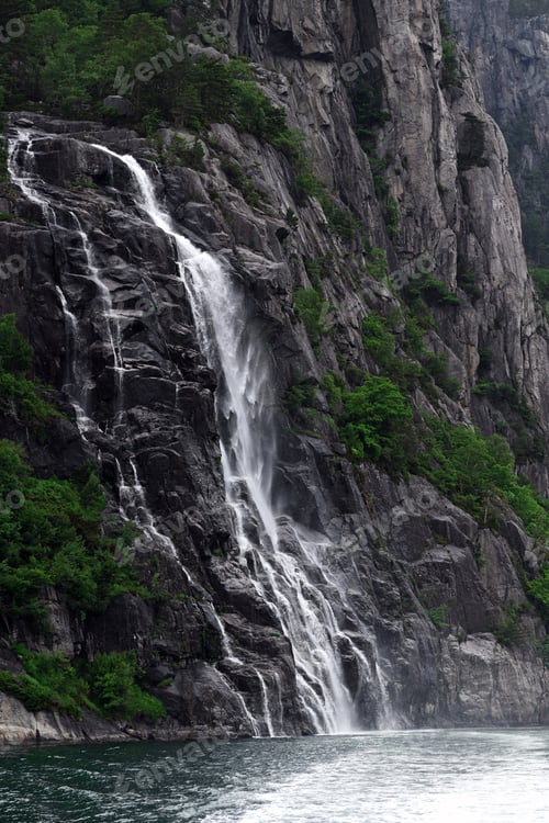 Preview: Beautiful Lysefjord waterfall