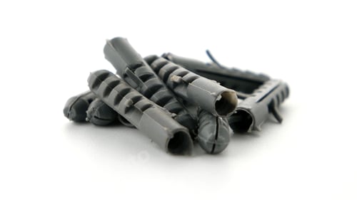 Preview: Grey plastic dowels