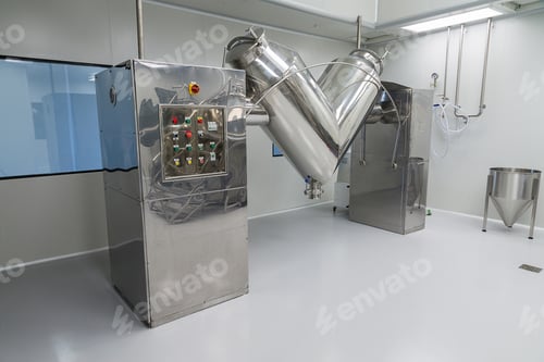 Preview: Photo production, clean room with stainless steel hardware