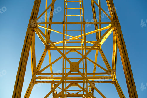 Preview: Closeup detail of the yellow crane