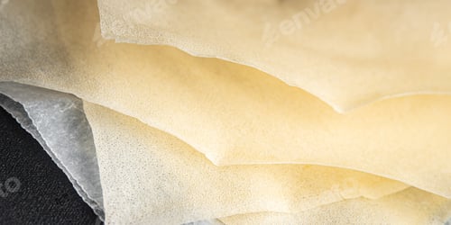 Preview: brik dough thin sheet raw packaging dough phyllo fresh delicious gourmet food background