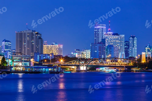 Preview: Bangkok skyline at night