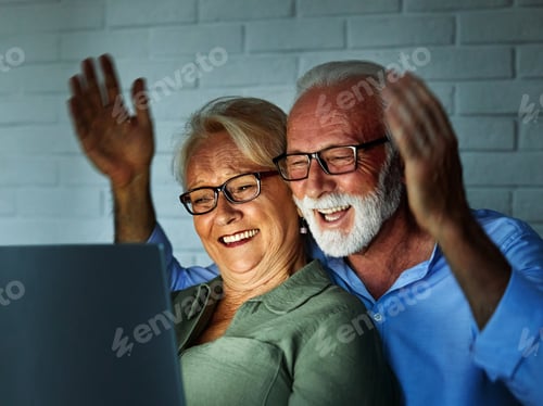 Preview: Active senior people couple at their home