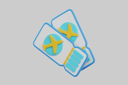 Preview: Cartoon flight tickets