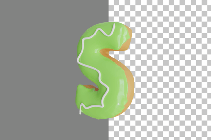 Preview: Donut Letter S 3D Icon