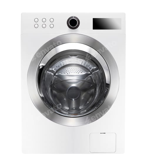 Preview: Washing machine isolated on white