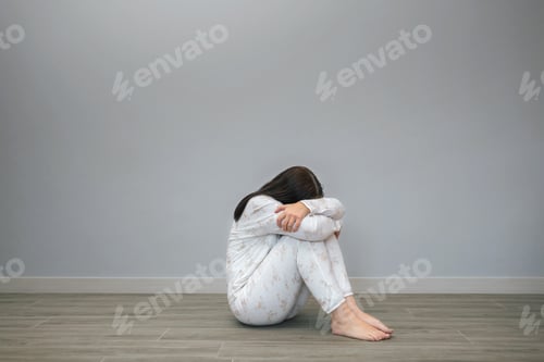 Preview: Woman with mental disorder and suicidal thoughts crying